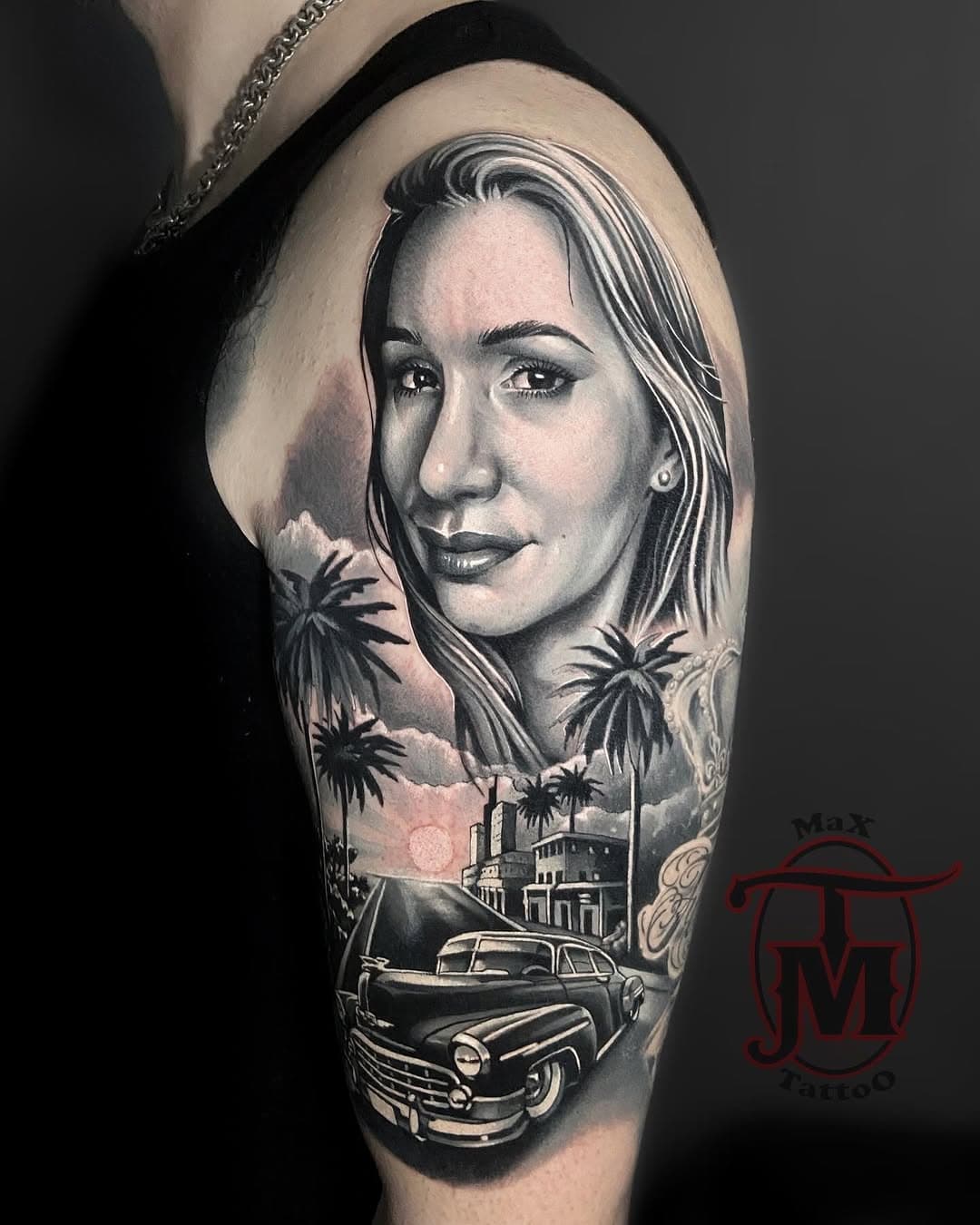 Two days in a row 
#tattoo #blackandgreytattoo #realistictattoo #portrait #worldfamousink #makskornev #adpanchopastelset