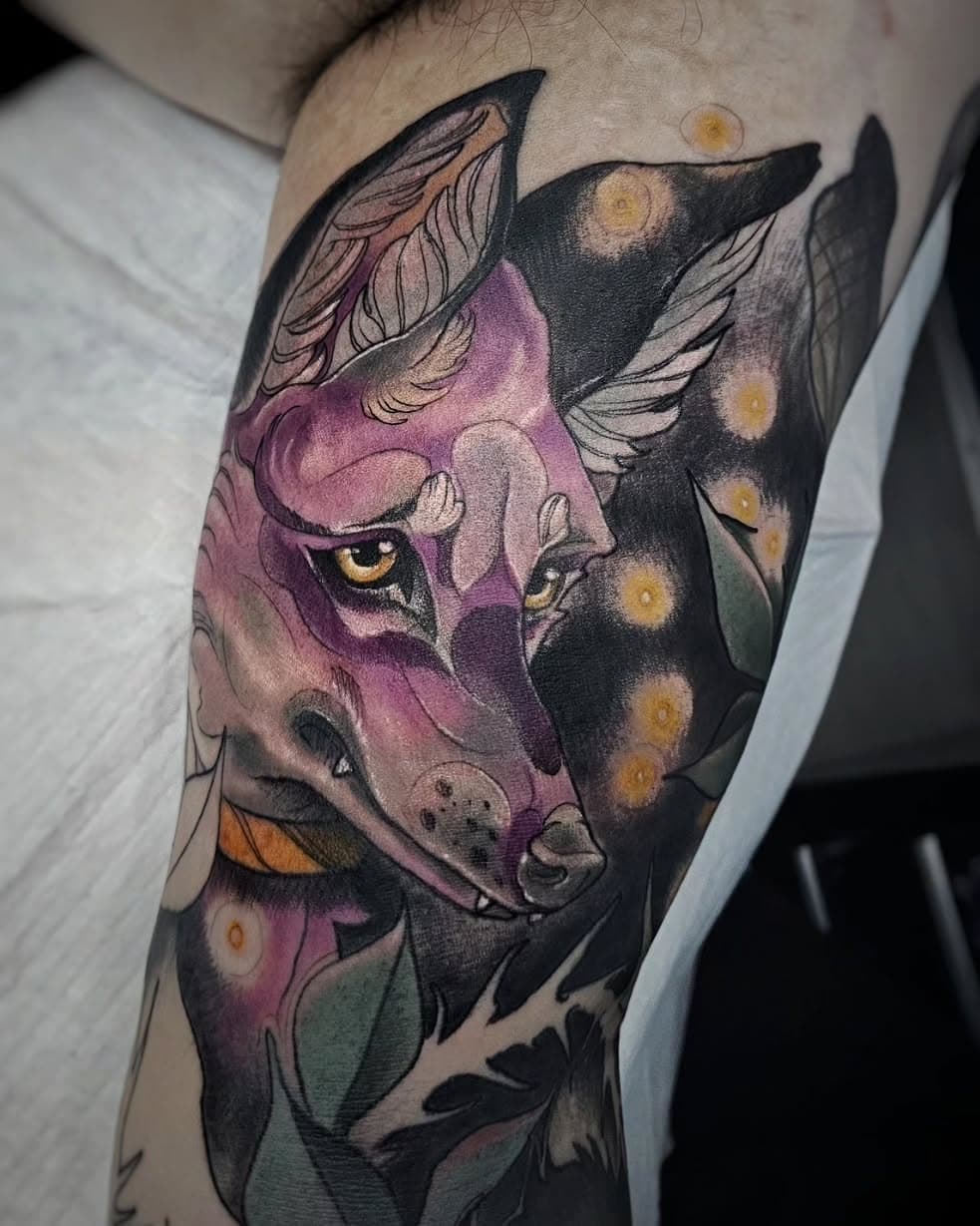 We added a fox to the woodland sleeve I've been working on.