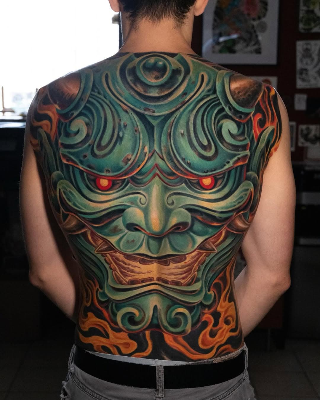 Cover up done by @longtin34 
Swipe to see before!! Email him directly at inktattooz@yahoo.com to book 

•

#hannya #hannyatattoo #hannyamask #japanesetattoo #japanese #chicagotattooartist #chicagotattooshops #coverup #coveruptattoo