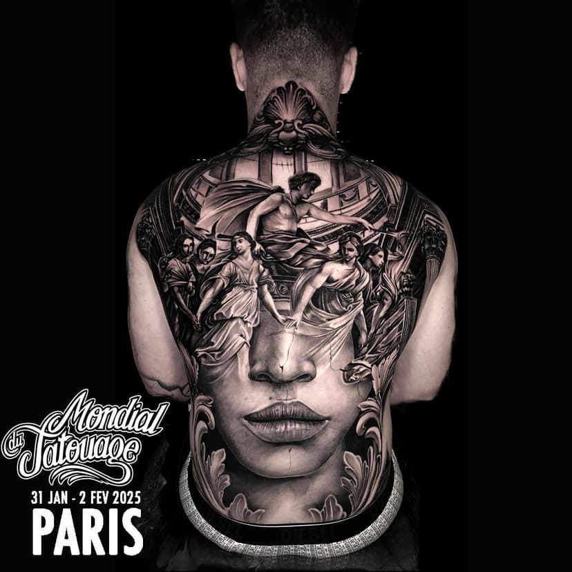 🖤JUAN D TATTOO - MDT 2025🖤 
@juandtattoo - MONDIAL DU TATOUAGE: 31/01 - 02/02 
🖤Buddhas Family Ink - Barcelona - Spain