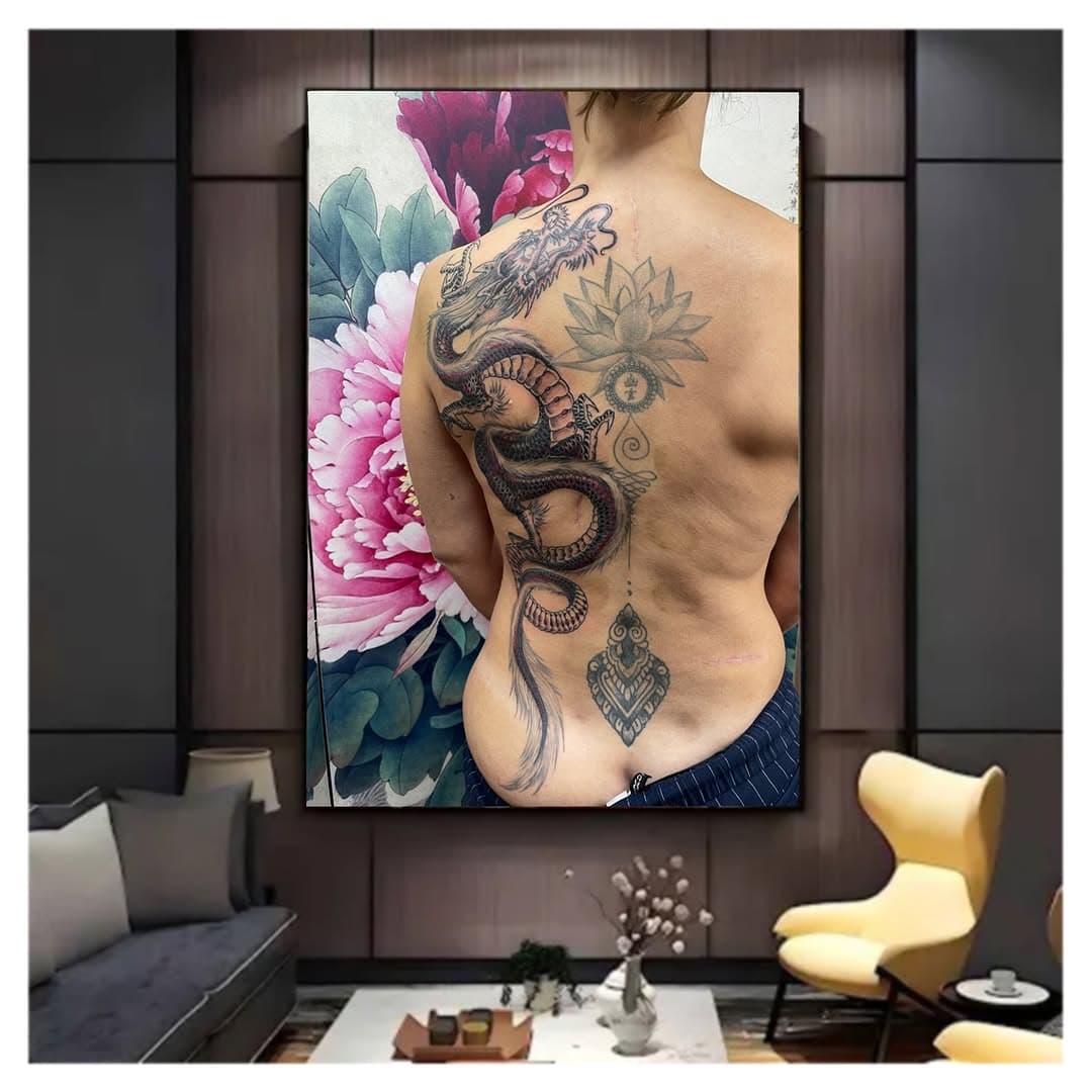 A picture paints a thousand words #dragontattoo #girlwithadragontattoo #art #tattooart #alanjonestattooart