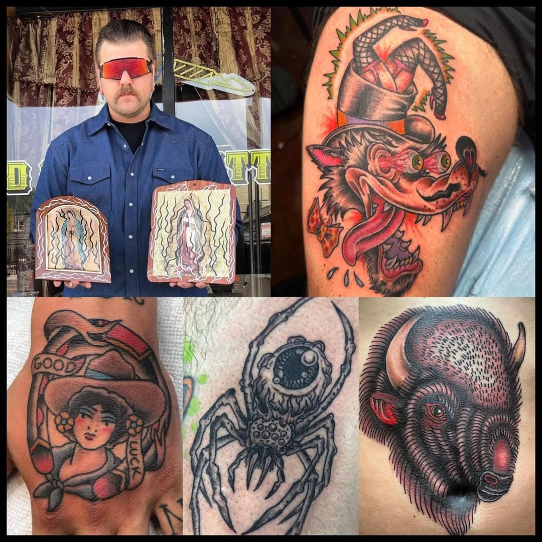 Our boy @_yeehawtattoos will be tattooing with us November 4th-6th!!! Don’t miss out!! Contact him to set up your tattoo!!