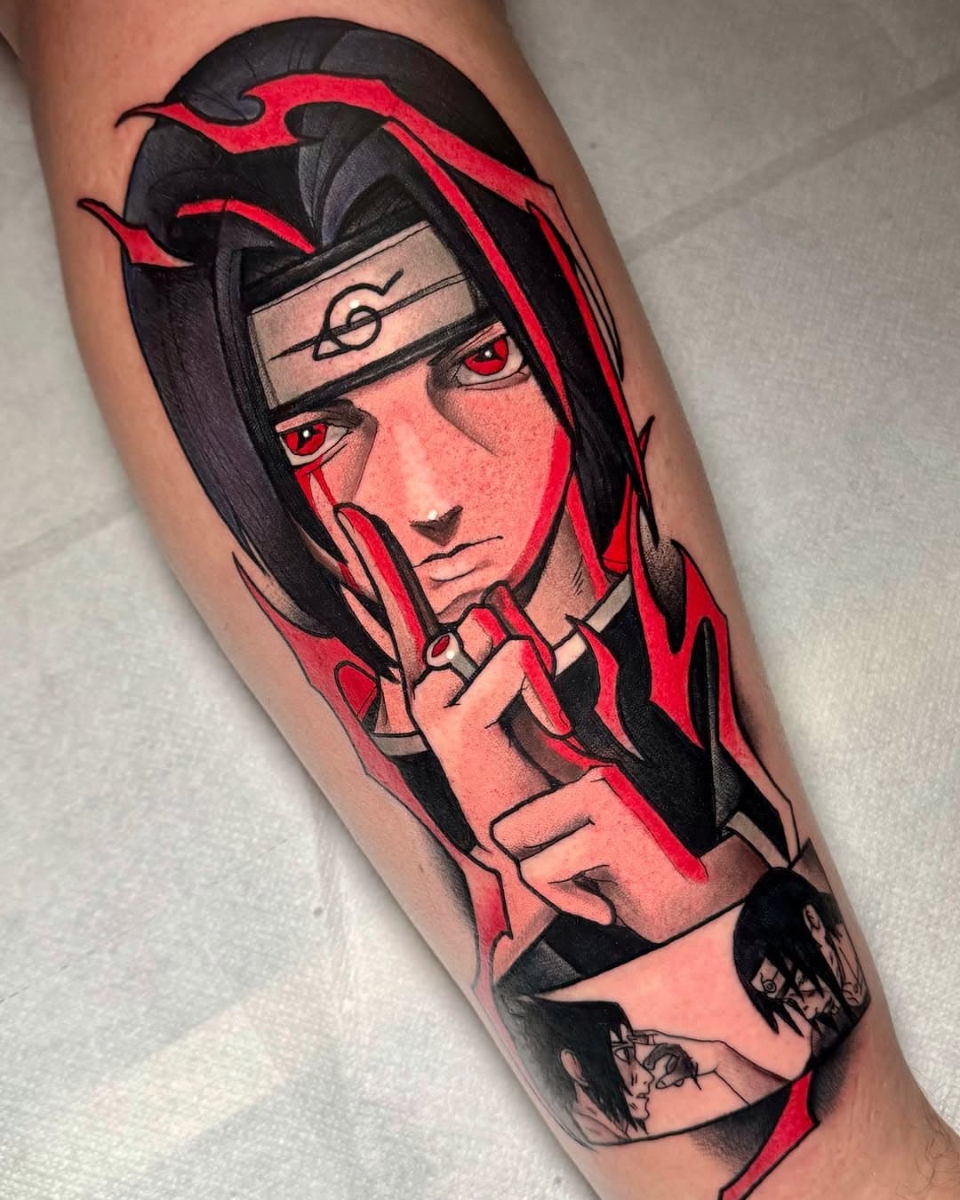 Itachi Uchiha

#naruto
#narutoshippuden 
#natutotattoo 
#itachi 
#itachitattoo 
#anime 
#animetattoo 
#colortattoo 
#panel 
#panelmanga