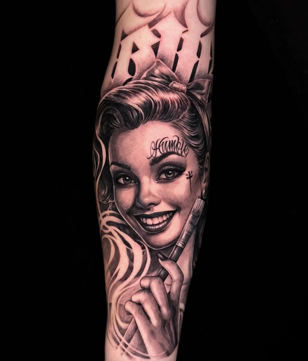 Pin up girl for @road2zion_ 
I have a few spot left in Italy. DM me don‘t let me have a rest please🫶🏼
#lavatattoo #BGL #bglteamchina #a719 #tattoo #artwork

done with @bishoprotary @bigsleepsink  @emalla.official @trendytattoosupply  #bishopfamily #bigsleepsinkworldwide #MakeTheSwitch

#script #calligraphytattoo #letteringtattoo #calligraphy #letter #lettering #freehand  #handstyle
#blackandgreytattoo  #blackandgrey
#BNG