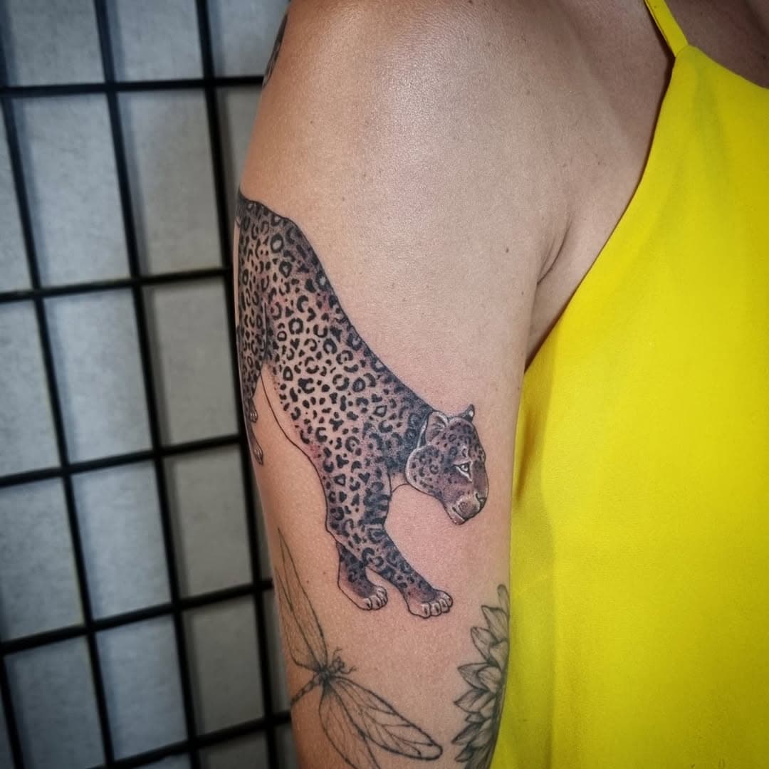 Onça pintada.
.
#fireworkstattoo #estudiodetatuagem #estudiodetattoo #leofrankelin #tatuagem #tatuagens #tatuagemsombreada #animaltattoo #animal #ink #inked #onça #onçapintada #gato #ruasocrates #jdmarajoara #mulherestatuadas #tatuagemdelicada #instatattoo #tattooed