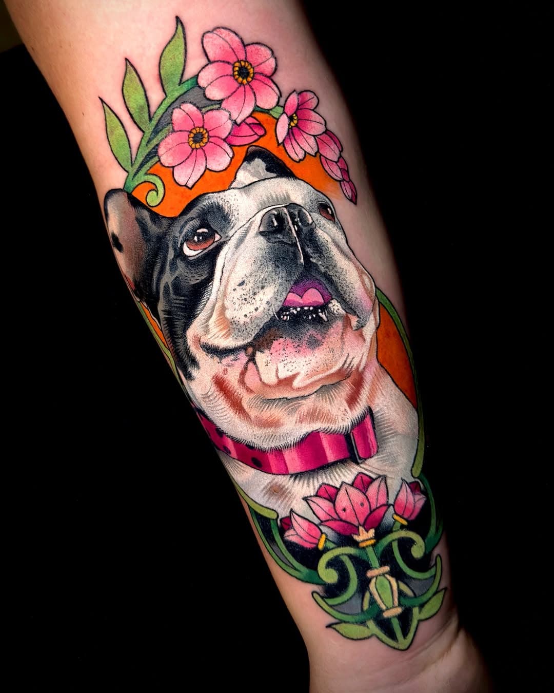 Dog Portrait in tribute to the beautifull frenchie Bella, thanks again for the trust 🐶🐶
Done at @lisbontattoostudio 
Hope you like it!!!

Agenda aberta Dezembro/Open books December
For appointments:
📧 andrevasquez.tattoos@gmail.com
✉️ Direct message

  #tattooart #tattooing #tattooaddict #ink #tattooink #tattoolife #tattooflash #tattoos #tattoed #worldfamousink #radtattoos #inkig #inkedmag #dermalizepro #tattoocollector #fkirons #tattoodo #tattoosnob #tattooistartmag #neotraditional #newtradional #tattoos_of_instagram #taot #lts #neotradsub #neotradeu #solidink