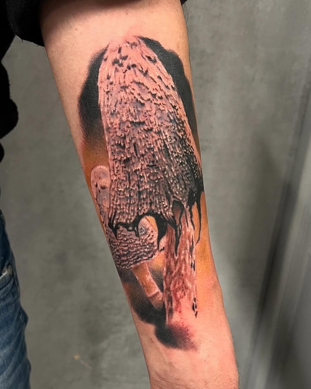 Inte till min vanliga vardag att köra färgrealism men kul o testa på sina färdigheter där med! Tack för förtroendet rasid! 

#bläcksvamp #mushroom #tattoo #tatuering