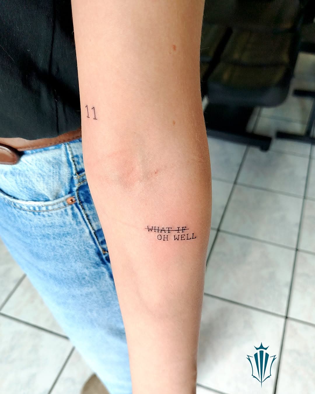 Tattoo #minimaliste Ecriture What if / oh Well / 11 

#tatouage #tattoo #tatoueur #tattoist #tattooed
#tattooartist #tattoos #tattooer  #tattoolife 
#tattoodo #tatuajes
#inkaddict #inkstagram 
#art #ink #inked  #inkedup #bodyart 
#instatattoo