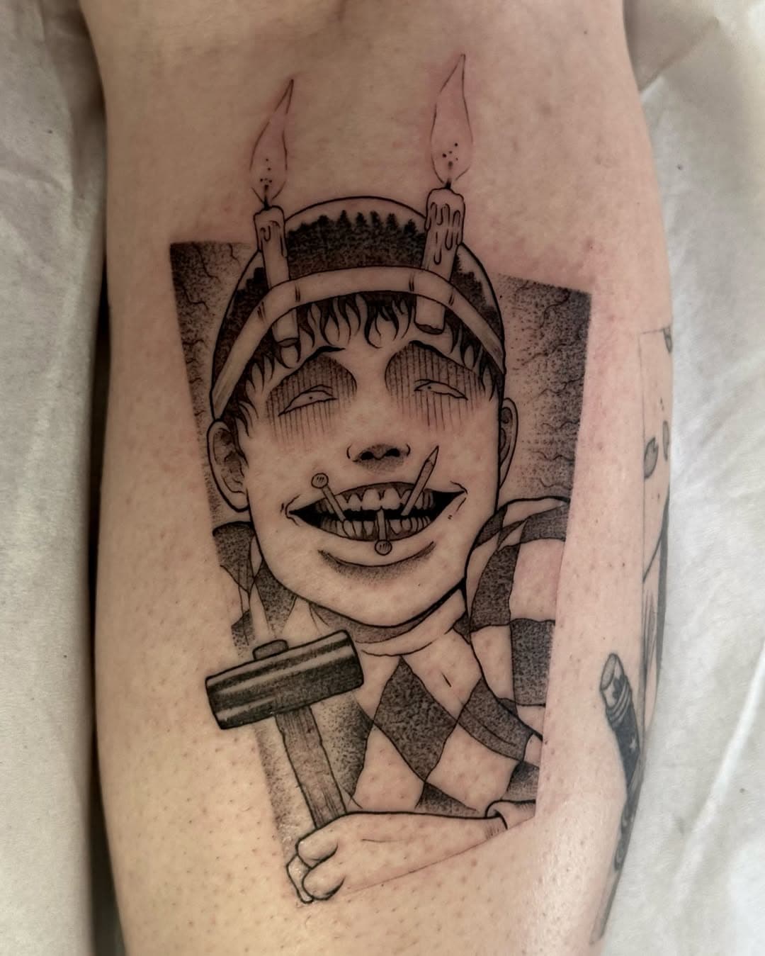 🕯️ S O U I C H I 🔨 辻井 by Junji Ito

Un placer hacer este tipo de piezas!
Hecho en @inkarmy_tattoo 

#tattoo #anime #manga #animetattoo #mangatattoo #junjiito #junjiitocollection #souichi #curse #terror #otakutattoo