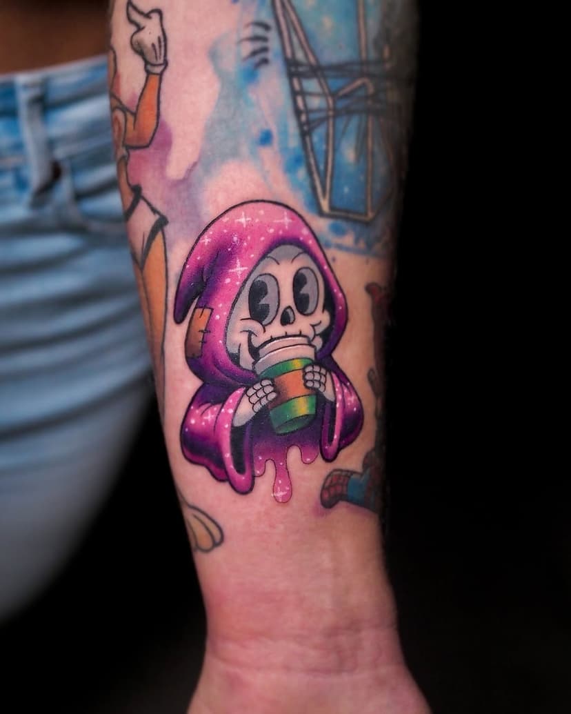 🎈Varios variados🤪✨
________________
Always with:
@sumuntattoo ✨
@xtremetattooink 🪄
@pepax.official 
.
.
#disneycastletattoo #tonyjusticetattoo  #newschooltattoo #tattoonewschool #supercutetattoos #retrostyle #1930scartoons #cupheadshow #viral #looneytunes #disneystyle #cartoontattoo #tattooflash #vintagecartoons #cuphead #disneytattoo #rubberhose #gijon #asturias