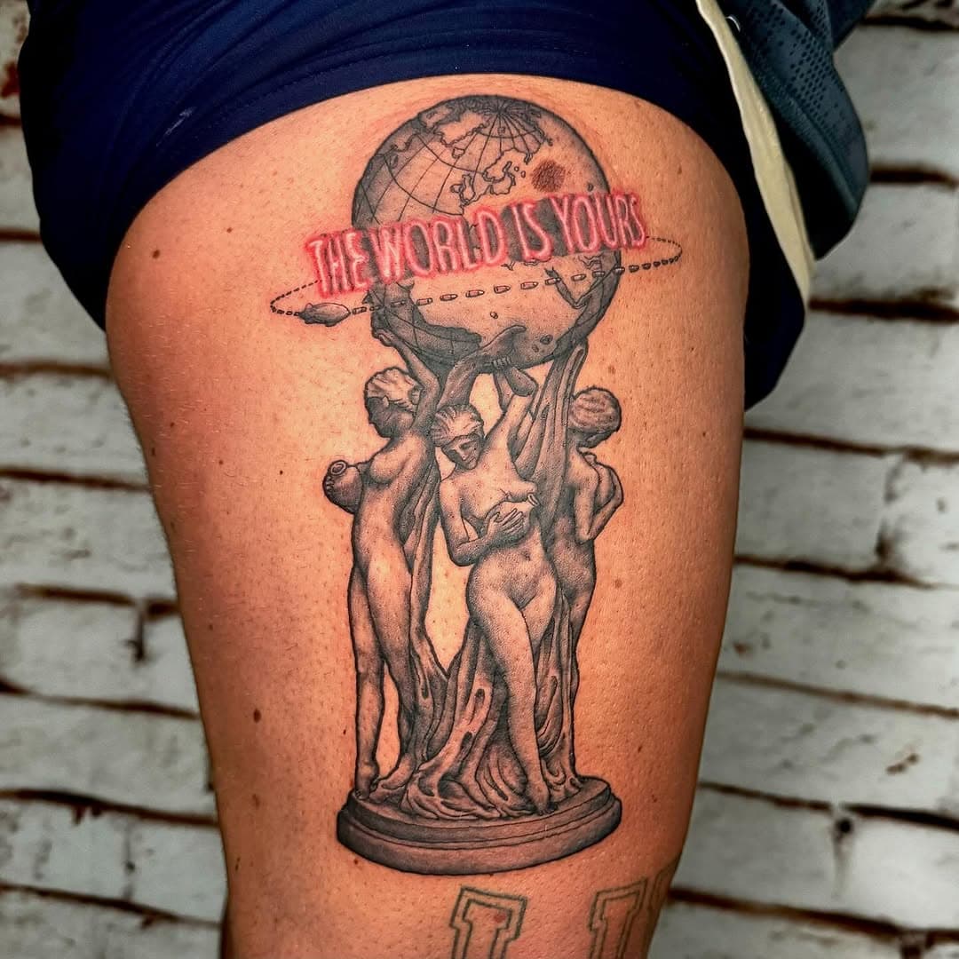 🌎
.
.
.
.
@koerperkunst_koeln @andre.ink_  #mojostattoo #scarface #scarfacemovie #movietattoo #alpacino #alpacinotattoo #filmtattoo #scarfacetattoo #tonymontana #tonymontanatattoo #theworldisyours #statue #statuetattoo #neon #neontattoo #blackandgrey #blackandgreytattoo #realism #realismtattoo #owndesign #ink #tattoo #inked #tattooed #tattooedboys #worldtattoo