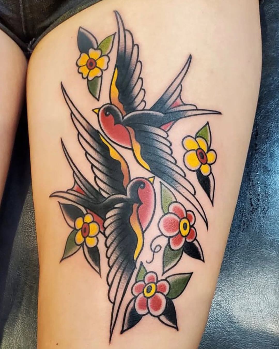 swallows and flowers tattooed by Bud Wilson

Come by or call the shop to book! 760-439-8282

#tattoo #tattoos #tattooideas #colortattoos #swallows #swallowtattoo #oceanside #oceansidetattoo #frontlineoceanside #frontlinetattoo