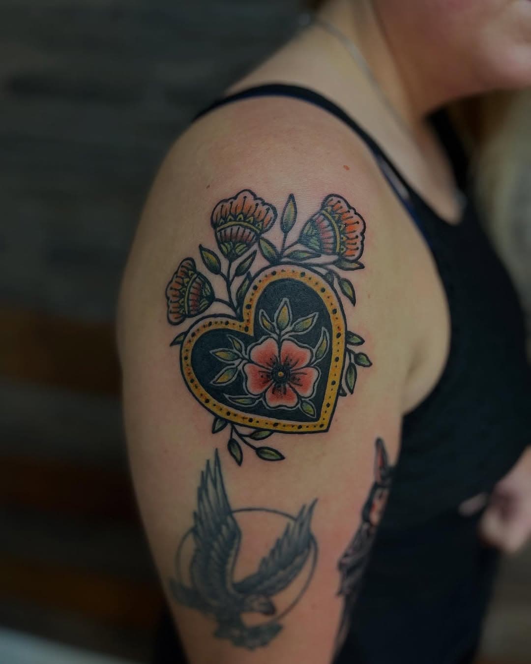 Heart of Gold tattoo by Paul Bachman ( @paul_bchmn )