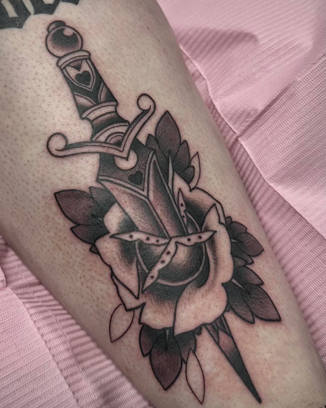 By @milbvrn.tvttoo at Everblack Tattoo

Steph’s booking in her last remaining dates for the year, get in touch to get booked in!

#traditionaltattoos #sheffieldtattoo #blackworktattoo #tradtattoo #rosetattoo #daggertattoo