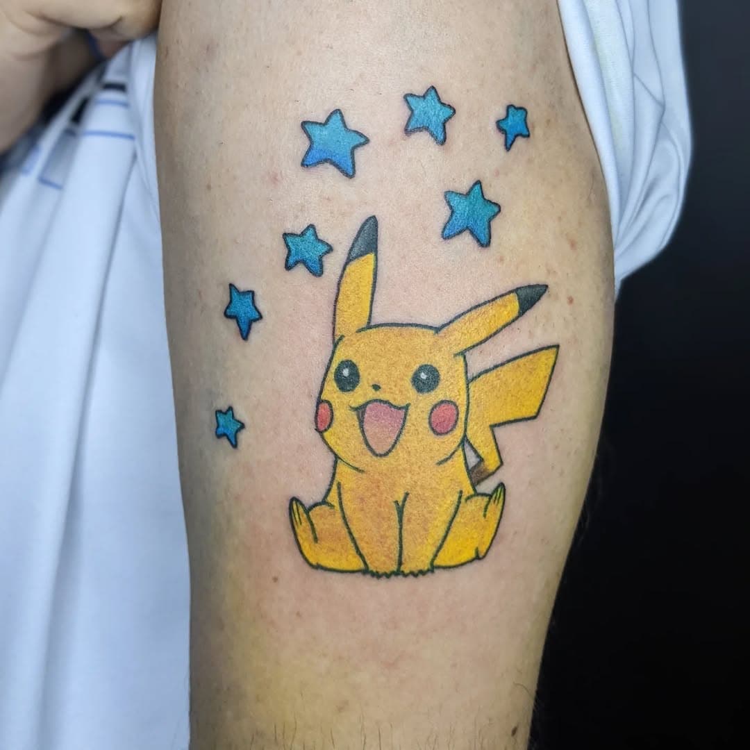 ⚡ PIKACHU ⚡

My all time favourite Pokémon 💛
More Pokémon tattoos please 🙏 
- Nat - @nat_headstone

#pokemon #pikachu #pikachutattoo #colortattoo
#colourtattoonottingham #colourtattoo #cooltattoos #funtattoo #gamingtattoo #gamertattoo #gametattoo #pokemontattoo  #dannystattoocollective #dannystattoosupplies #imperialinks #dermagloink #tattoonottingham #tattooistnottingham #tattooartistnottingham #nottinghamtattoo #nottinghamtattooist #nottinghamtattooartist  #nottinghamtattoostudio #loyaltothecoil