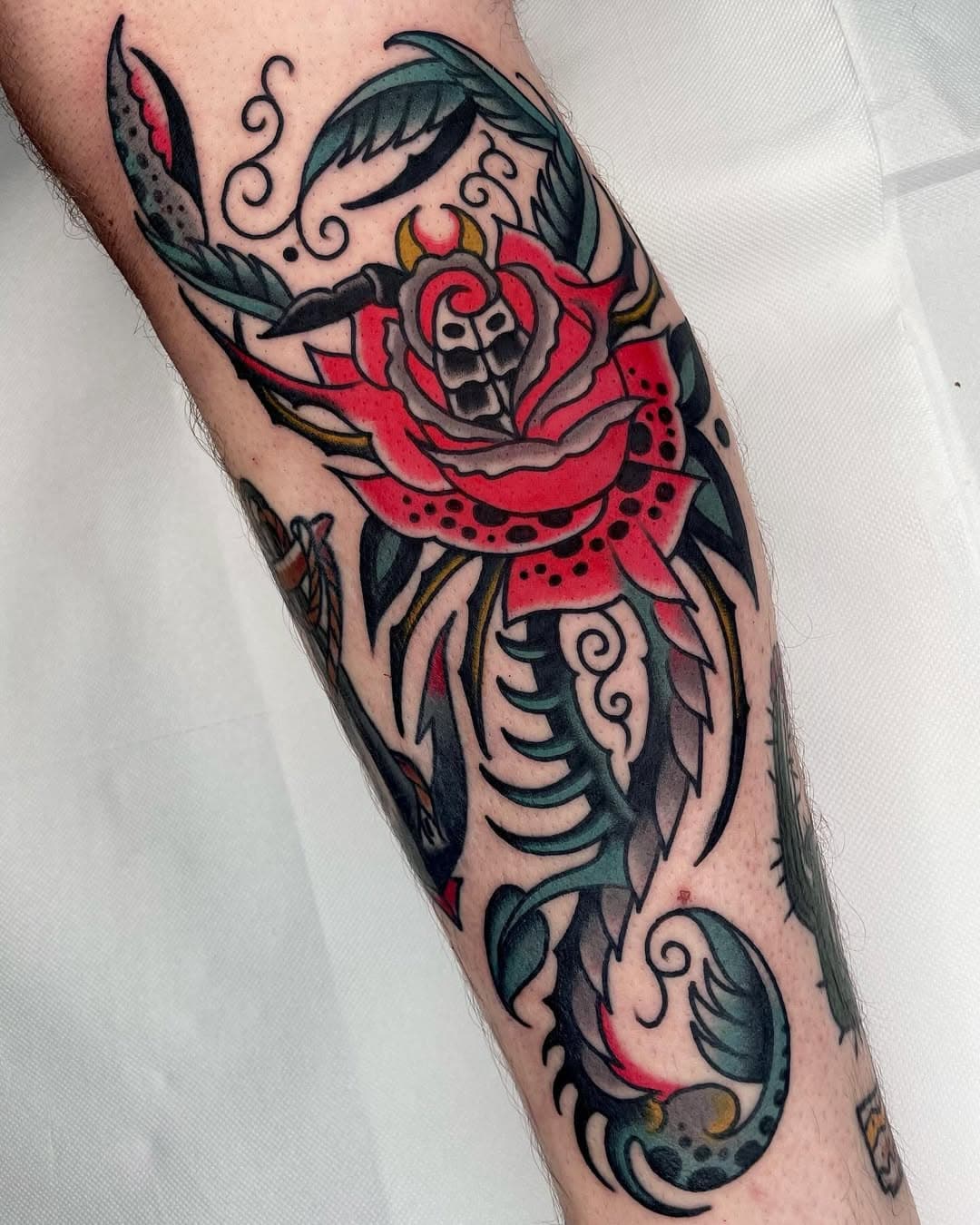 This was a blast. Thank you so much Kai, keep the morphs coming! #oldschooltattoo #traditionaltattoo #classictattoo
