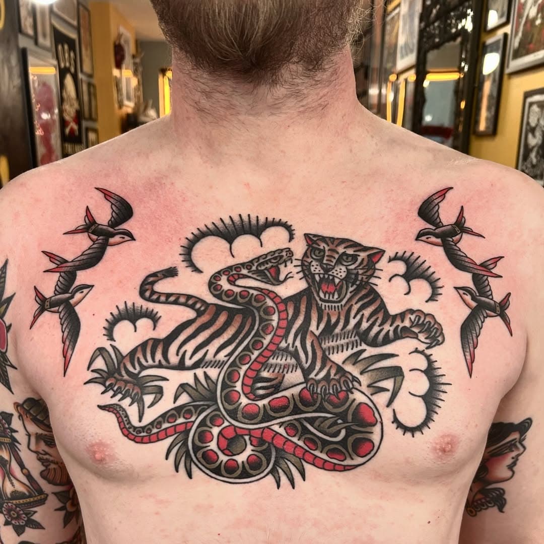 tiger/snake healed. Birds fresh #nyc