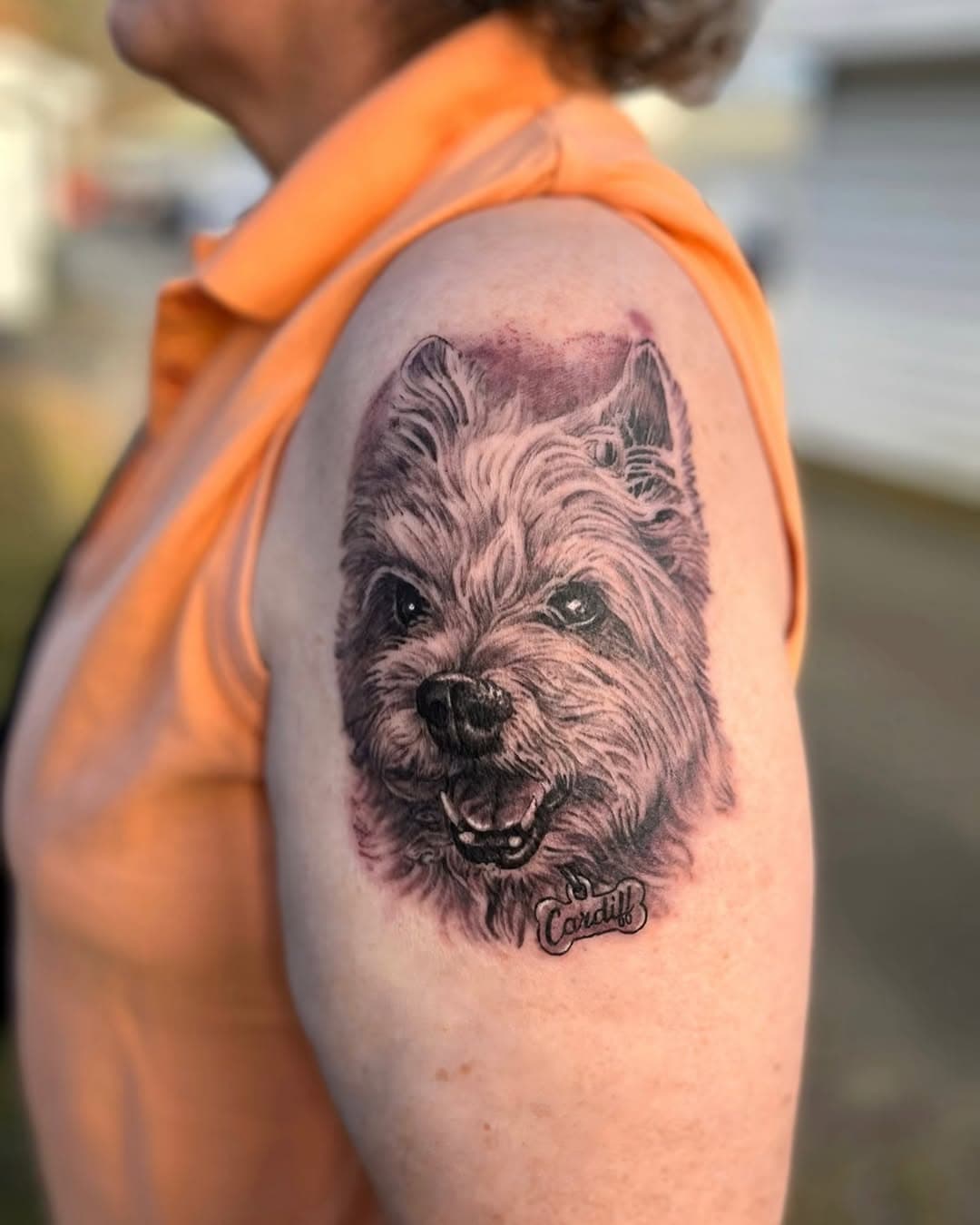 Another day another pet portrait brought to you by @jakubnadrowskitattoos 

.
.
.
.
.
.
.
#pet #petlovers #petportrait #pettattoo #armtattoo #blackandgreytattoo 
#tattooshop #tattoo #tattooart #tattooartist