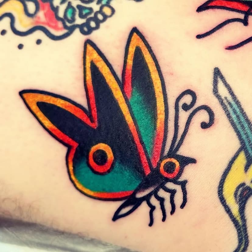 “Playbutterfly” small filler. Thank you! 🙏 
@controltattoo