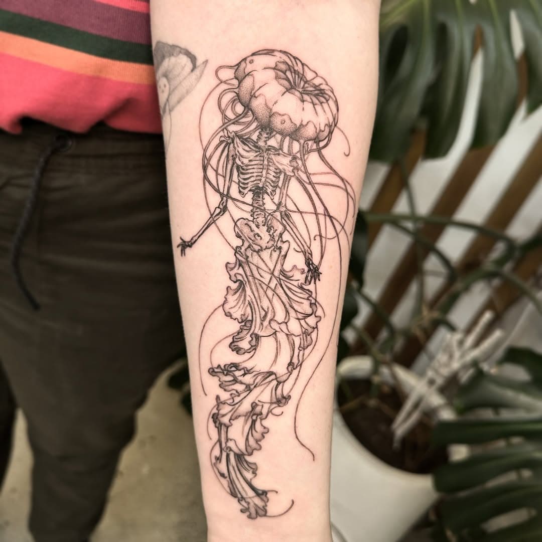 #jellyfishtattoo #skeletontattoo #tattootattoo
.
.
.
#tattoos #tattoostyle #tattooartist #blackwork #ink #inked #tattooed #blackwork #original #illustration #lineart #laneways #lanewaystattoo #procreateartist #tattooideas #illustrativetattoo #customartwork #star #lanewaystattoostudio #christchurchtattoo #christchurch #newzealand #newzealandtattoo #finelinetattoo #personalartist #customwork #tattoostyles #tattoodesigns