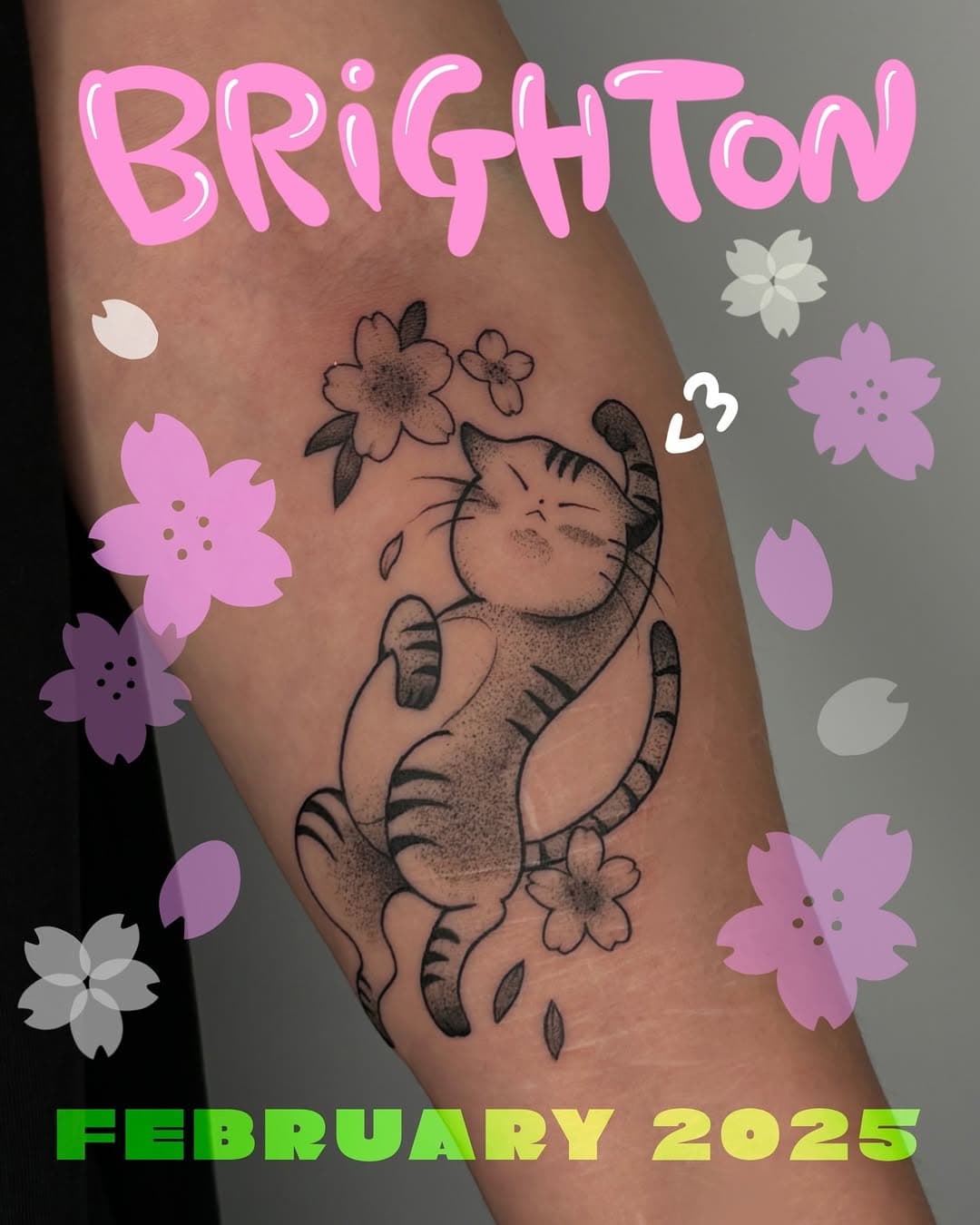 💖Brighton💖 let's get a super cute ink!

18-20th February 
Email asahi.super.ink@gmail.com for booking!

- name
- dates
(If none of the dates above works for you, please write down your available dates between 15th to 22nd Feb as many as possible 🫶)
- tattoo idea (flashes from @asahisuperflash or custom)

For custom project:
- subject & rough size 
- BnG or colour 
- availability for video consultation (optional)

I will reply within 3-4 days with a price quote. If you don't see response, please email me again 🙏💖

.
.
.
.
.
.
#uktattoo #brightontattoo #amsterdamtattoo #guestspot #ukguest #guestspottattoo #brighton #neojapanese #orientaltattoo #cutetattoo #frogtattoo #pandatattoo #cattattoo