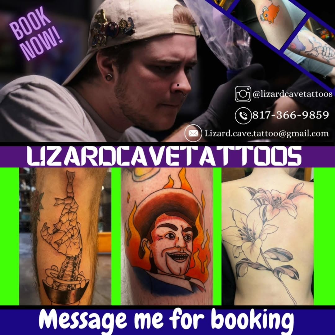 The best gift for the holidays is always a new tattoo! 🎁🎄 Come check out our awesome artist, Lincoln, at @lizardcavetattoos . They have availability and are booking now. Message them if you are interested. #newtattoo #holidaygift #tattoo #tattoos #tattooartist