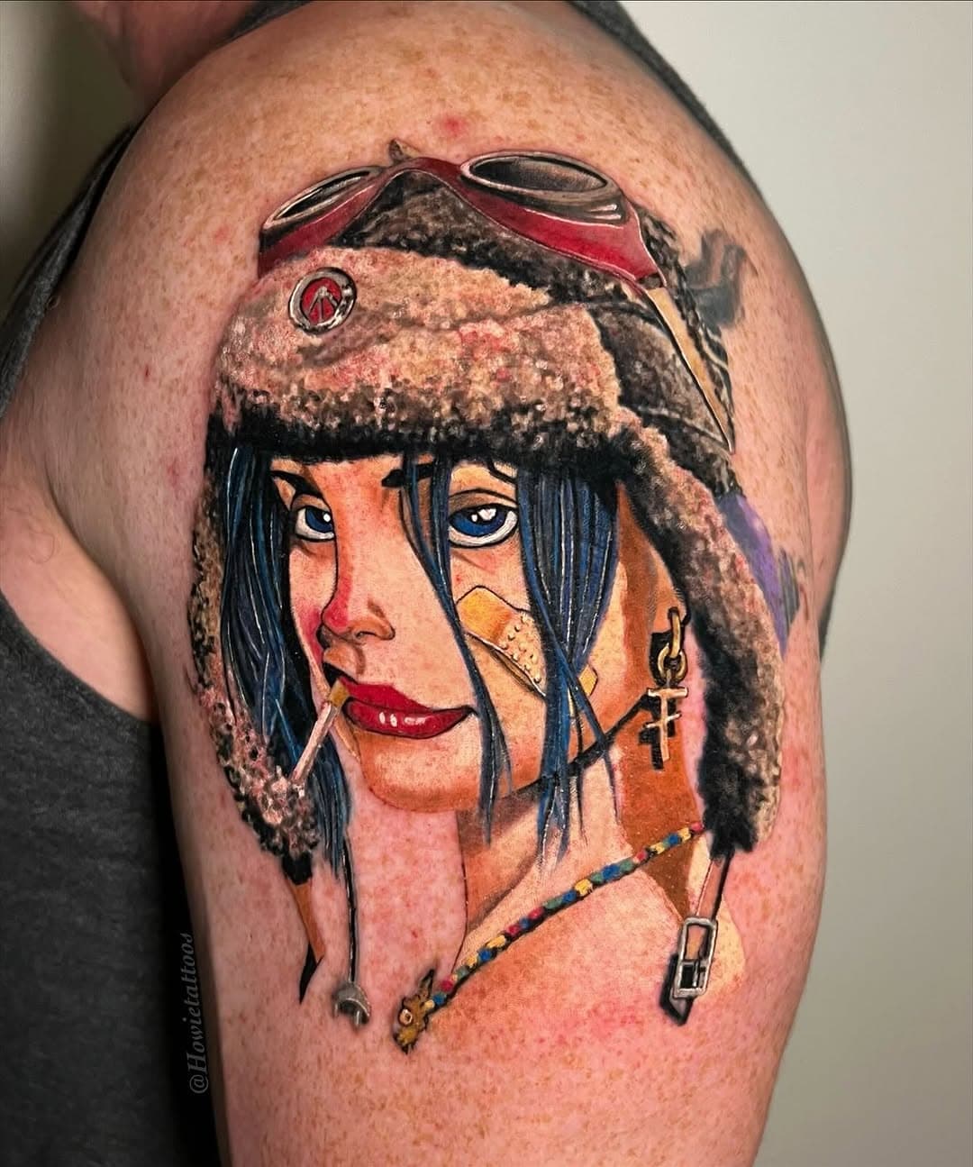 I made this Tank Girl on a super cool dude over the summer. Clearly I’m behind on posting, but I’m gonna be trying to get caught up. I’ve got a ton of fun tattoos that I made over the year that are just sitting in my photo gallery waiting to be posted. So stay tuned! Happy Sunday y’all! Artofhowie@gmail.com for booking👐