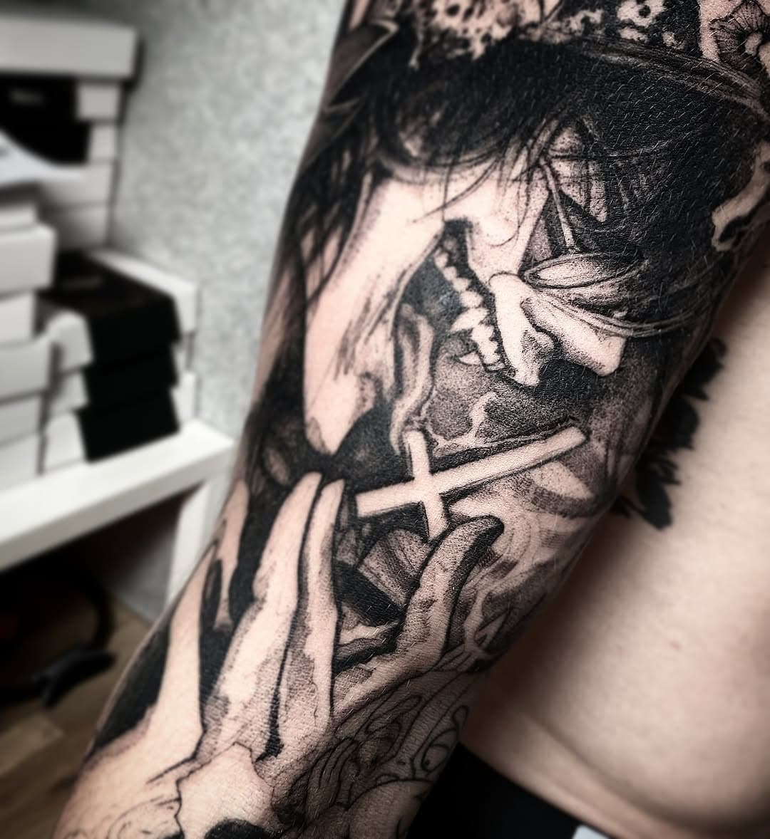 ▪️❌🔳🔲
#anime #bkackworktattoo #blackandwhite #blacktattoo #szejno