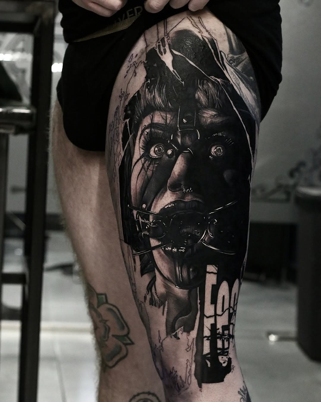 Start of a bd$m piece for Luke, would love to do some more pieces like this. Done @everblacktattoo using @hustlebutterdeluxe @killerinktattoo @kwadron @acus_tattoomachines #sheffieldtattoo #uktattoo #kwadroninx