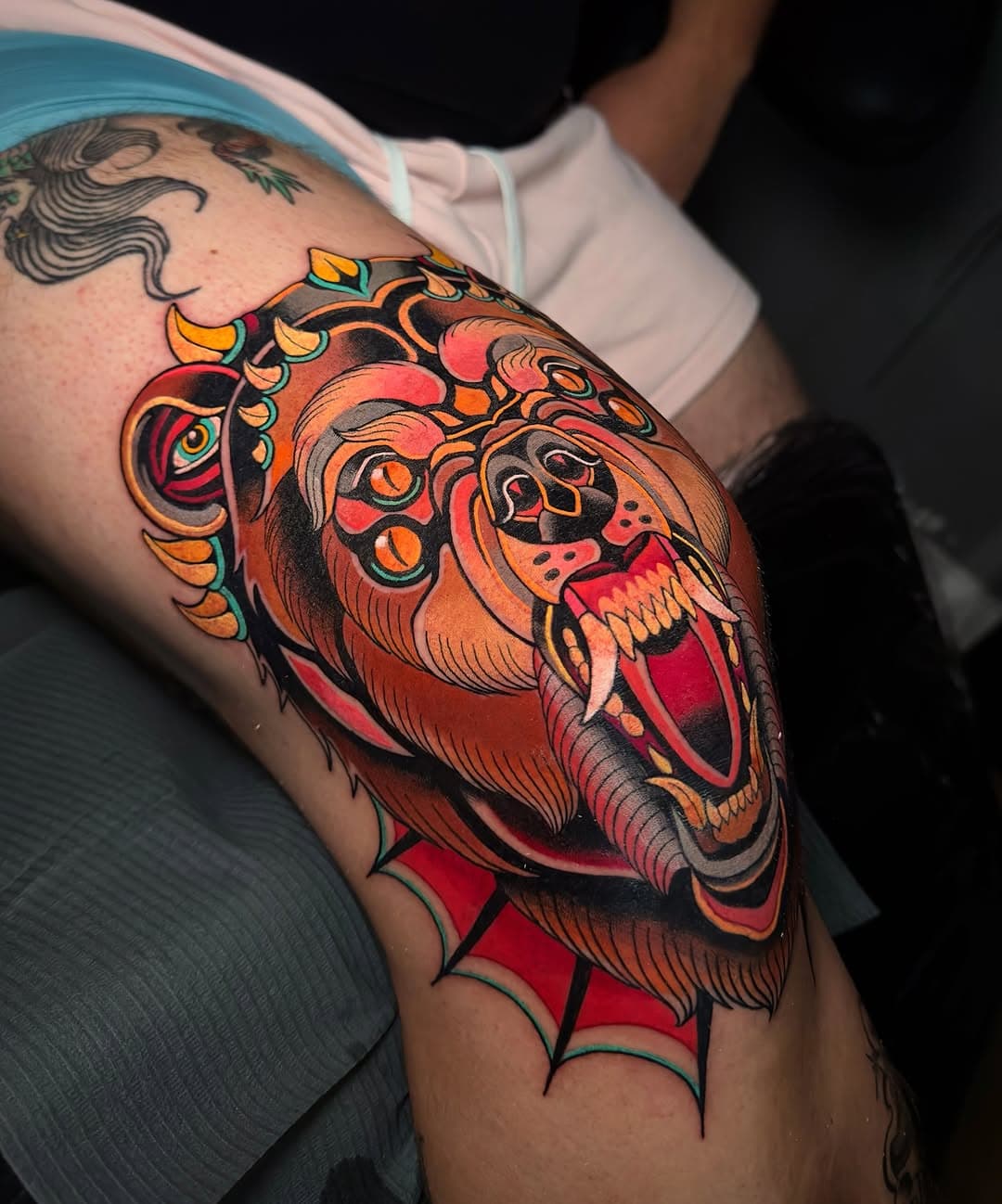 🐻 Knee Demon Bear Tattoo 🐻 thanks TJ for coming from the U.S. and getting this piece
Done at @lisbontattoostudio 
Hope you like it!!!

For appointments:
📧 andrevasquez.tattoos@gmail.com
✉️ Direct message

  #tattooart #tattooing #tattooaddict #ink #tattooink #tattoolife #tattooflash #tattoos #tattoed #worldfamousink #radtattoos #inkig #inkedmag #dermalizepro #tattoocollector #fkirons #tattoodo #tattoosnob #tattooistartmag #neotraditional #newtradional #tattoos_of_instagram #taot #lts #neotradsub #neotradeu #solidink