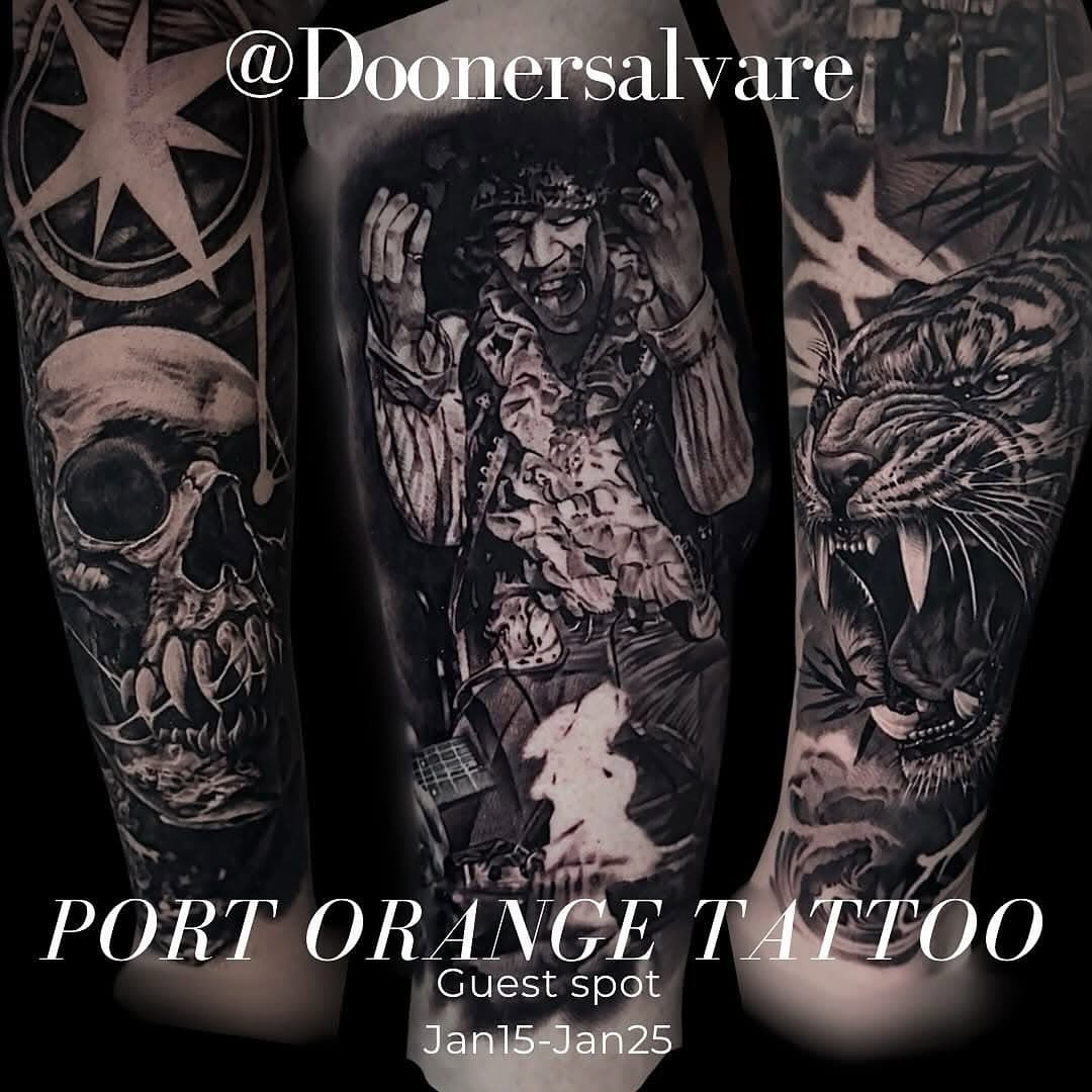 @doonersalvare will be guesting here Jan 15-25 
.
.
#portorangetattoo #portorangetattooshop #daytonatattoo #pittsburg #pittsburghsteelers #pittsburgtattoo #pittsburghtattoo #floridatattooartist #orlandotattoo #blackandgrey #blackandgreyartist