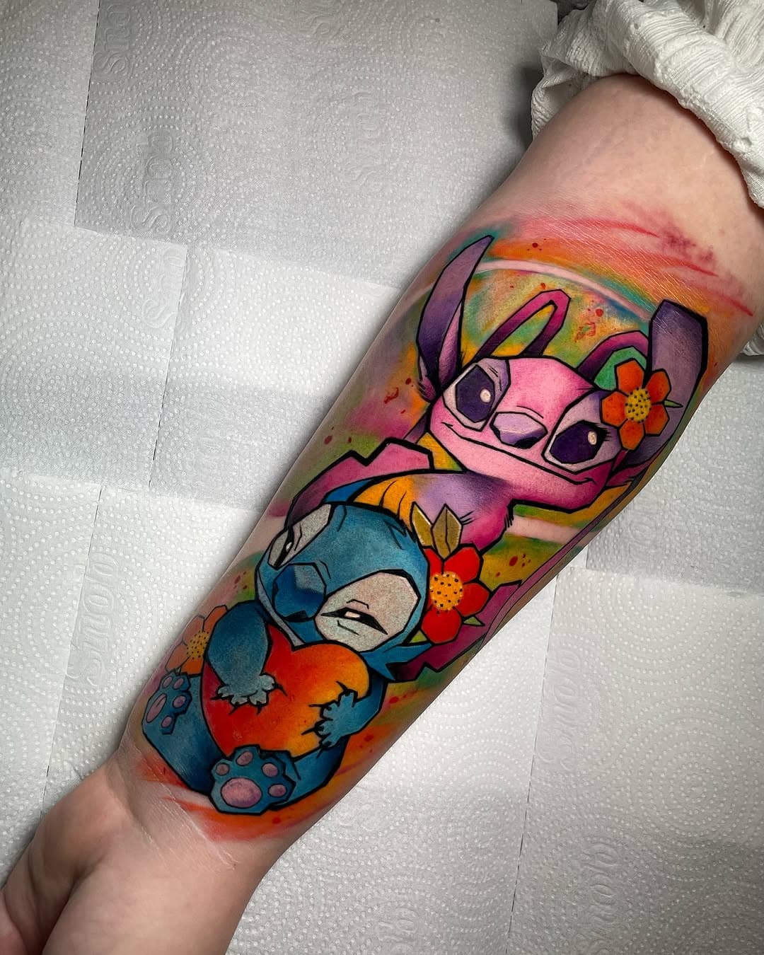 STITCH ❤️ ANGEL 

🚨ORÇAMENTOS VIA DM 🚨

#tattoo #tatuagem #geek #liloandstitch #disney