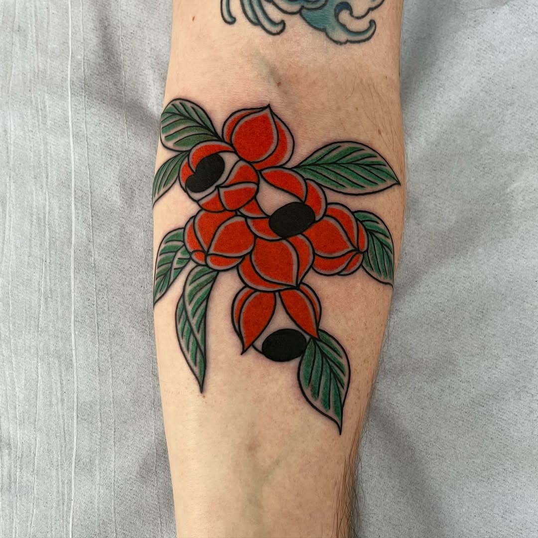 Guaraná ❤️ muito obrigada Erich pela confiança! 
Feito no @tengu__tattoo 👺🤍