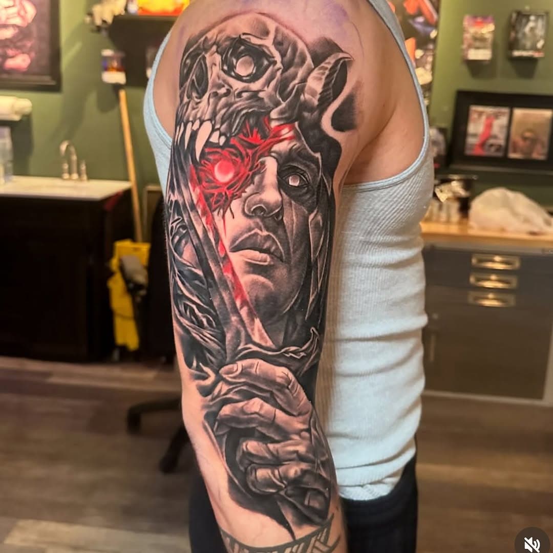 Done by @irishlife_tattoos For booking/inquires 
Email: getinked@afflictedink.com
Shop: 201-939-2213
Afflicted Ink 35 ridge rd 
Lyndhurst NJ
.
.
.
#njtattoo #nj #newjersey #tattoo #njtattooshop #northjersey #lyndhurst #flowertattoo