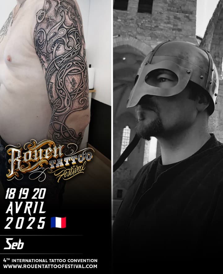 @le_repaire_de_ragnar sera présent lors du ROUEN TATTOO FESTIVAL 2025 !

🖌️ Artiste : @le_repaire_de_ragnar 
📅 18-19-20 Avril 2025 📅
Rouen Parc Expo

🌐 Website : www.rouentattoofestival.com
👍 Facebook : RouenTattooFestival
✉️ Mail: rouentattoofestival@gmail.com
📺 Instagram : Rouen Tattoo Festival

🤝 Partenaires:
@europe2
@rouenexpoevenements
@formybiotattoo
@deauvilletattoofestival
@tattoowasbetterbefore
@worldtattooevents
@acehotelfrance
@dynamiccolor
@cheyenne_tattooequipment
@kwadron
@triumphrouen
@onink.fr
@mc_coys_
@delirium_brewery
@ogtattoosupply
@metropole_rouen_normandie
@devilish_tattoo
@NOECINEMA

#rouen #tattoo #tatouage #tatouages #inked #ink #inkedgirl #inkedboy #piercing #tattooartist #tatouagenormandie #guestspotnormandie #tattooconvention #newschool #chicanos #oldschool #realistictattoo #normandietattoo #traditionaltattoo #formybiotattoo #worldfamous #rouentattoo #worldtattooevent #girlwithtattoo #normandy #internationaltattooconvention #deauvilletattoofestival #normandie #rouentattoofestival