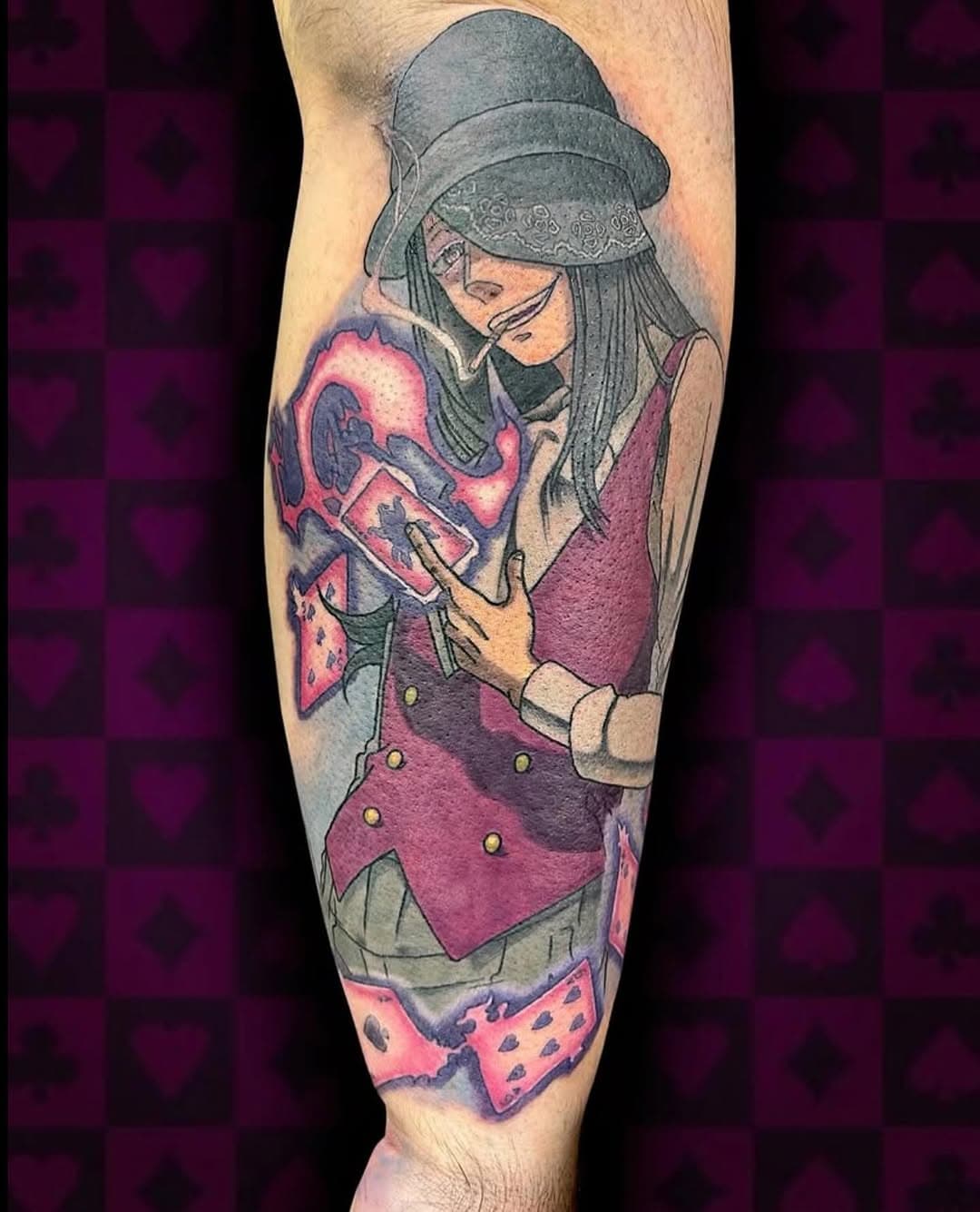 Joker from Fire Force anime tattoo by Tina Miller ( @pa.tina.tattoos )

#mindseyetattoo #mindseyeink #fireforce #anime #animetattoo