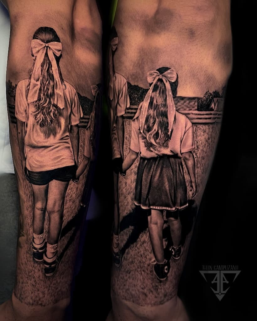 Tattoo I did for my brother, @davidcampuzanotattoo, captures the love he has for his two kids. Our children are so much more than just a part of our lives they are the driving force behind everything we do. They inspire us to dream bigger, work harder, and become the best versions of ourselves. They teach us unconditional love, resilience, and remind us of what truly matters. They are the true heroes in our journey, shaping our lives in ways we could never imagine.