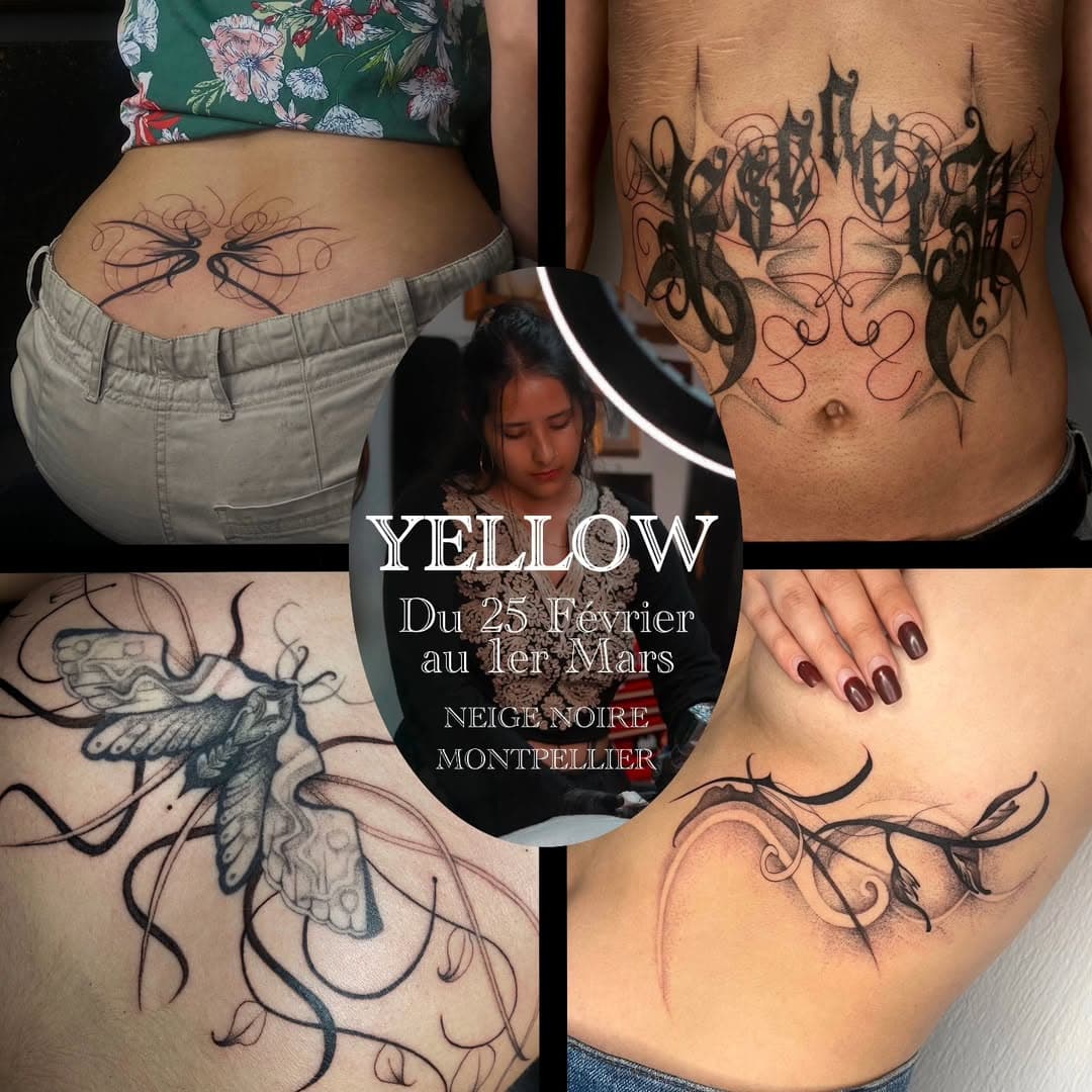 🎉ALERTOGUEST🎉

Nous avons l'immense plaisir de vous présenter @yellowtattoo_  qui sera présente chez nous du 25 Février au 1er Mars 2025, elle vient du Guatemala, ça fait une trotte donc n'hésite pas à sauter sur l'occasion de sa venue pour te faire tatouer par elle

Tu peux la contacter directement sur sa page @yellowtattoo_ pour tout renseignement ainsi que prise de rendez-vous

#montpellier #montpelliertattoo #tatouage #tattoo #tattoomontpellier #guestspot #guestartist #tattooartist #neigenoiretattooshop