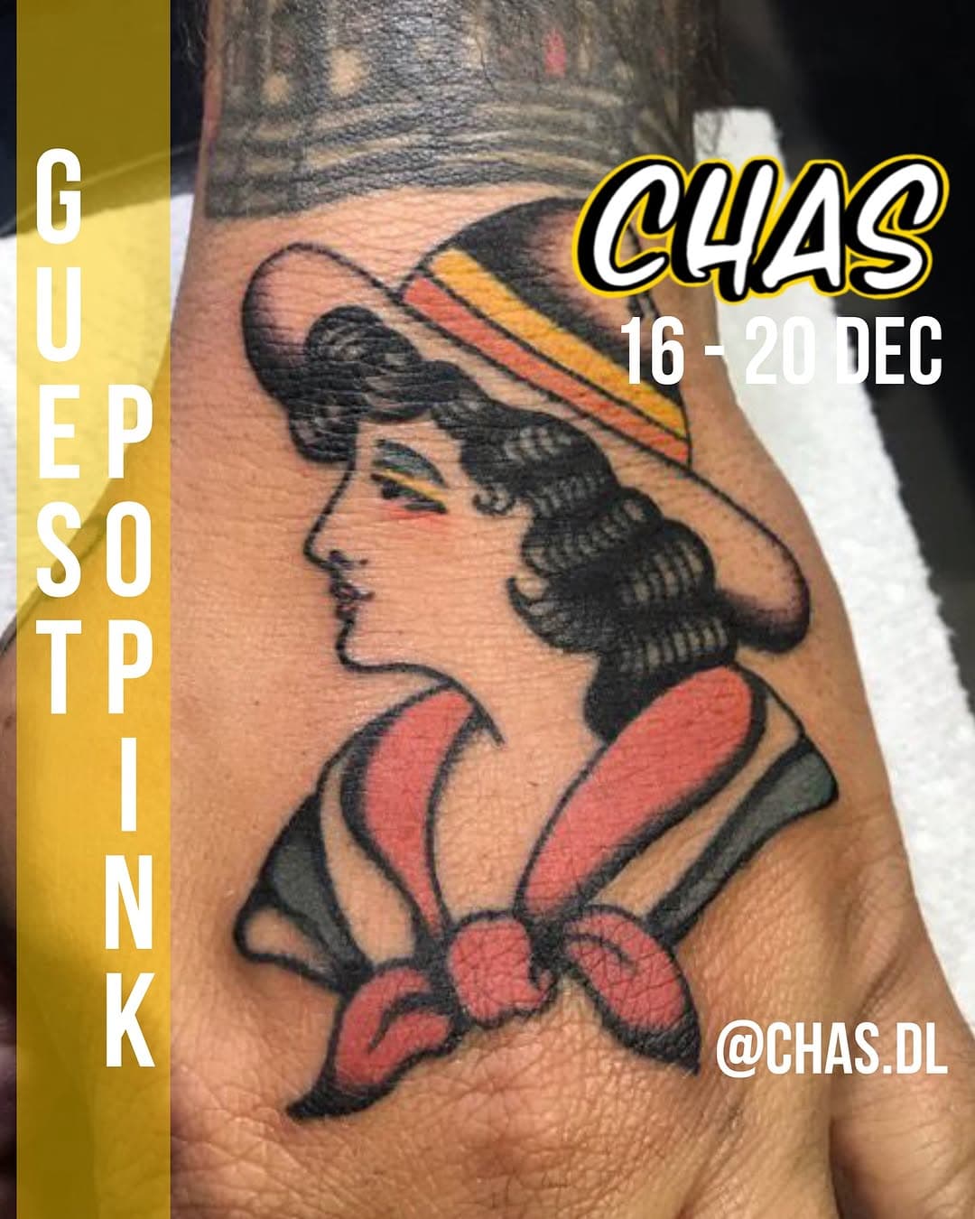 🦋 CHAS arrive chez POPINK 🦋
En guest du 16 au 20 Décembre 
@chas.dl 
Un style traditionnel bien à lui en couleur ou noir et gris 
Contactez nous pour prendre rdv ⚡️

#guesttattoo #marseilletattoo #tattoomarseille #tatouagemarseille #marseilletatouage #vieuxportmarseille