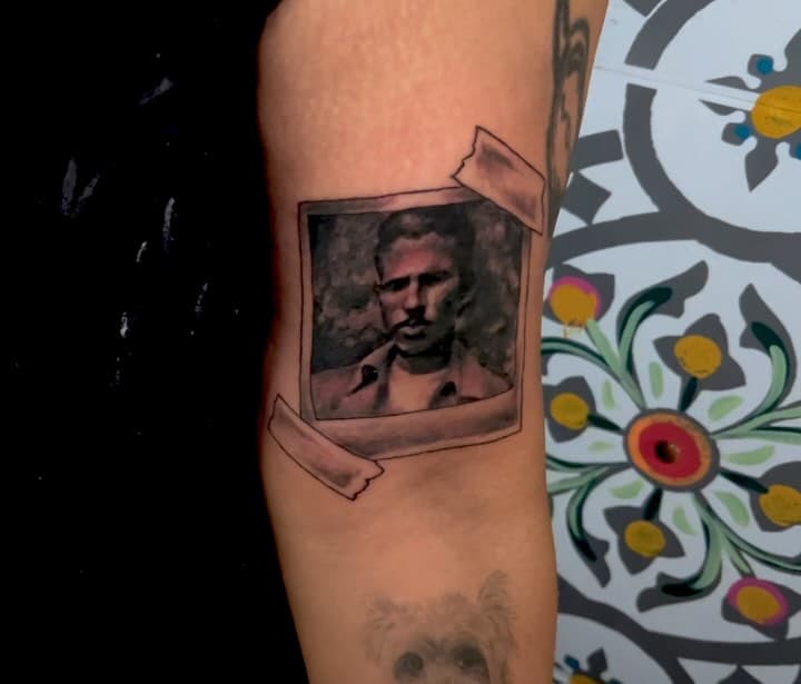 Tiny portrait done from a vintage photograph. 
Would love to do more portrait/realism work. 🙏🏻

#newhavenct #connecticut #blackandgreytattoo