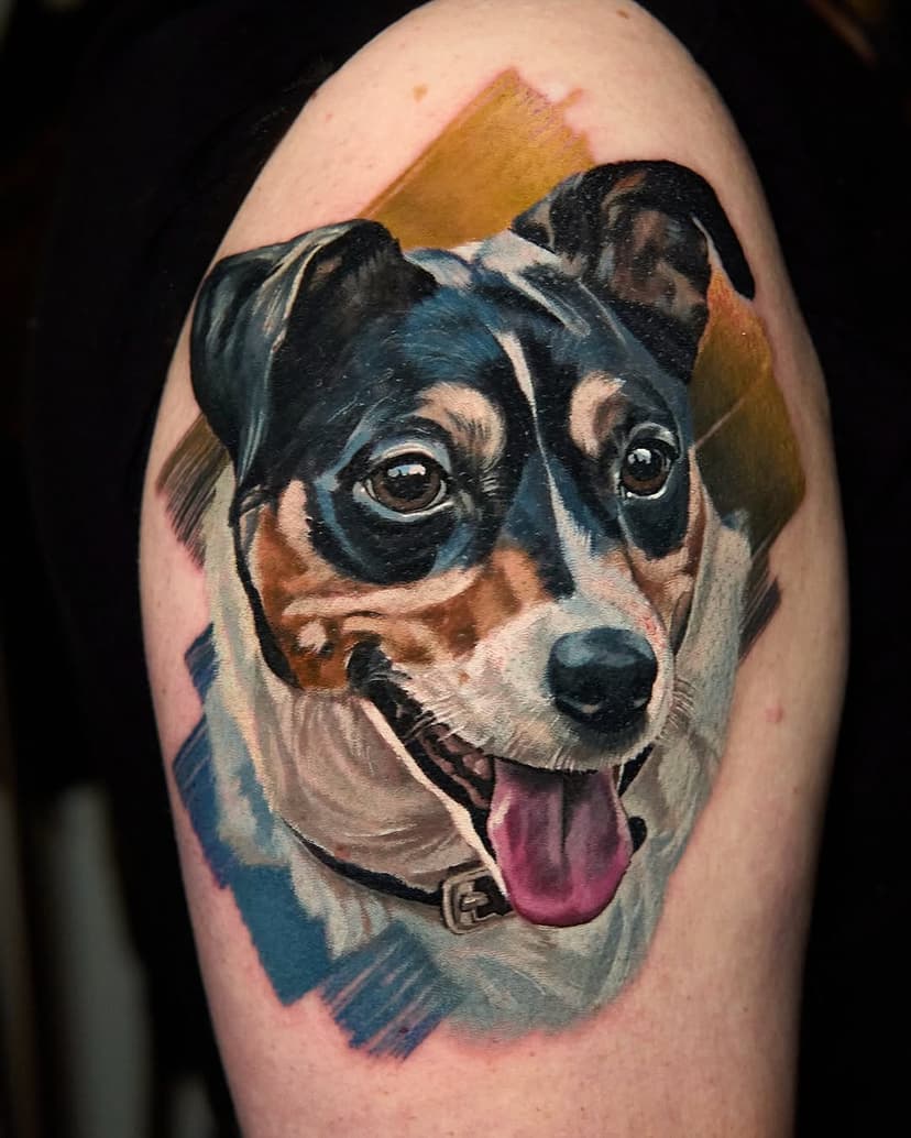 A memorial jack russell terrier portrait I did some time ago at @inksane_brussels
#inksearch #stasurarotary #jackrussel #jackrussellterrier #jackrusseltattoo #dogportraittattoo #alminztattoo @stasura_tm @skinartistsmagazine