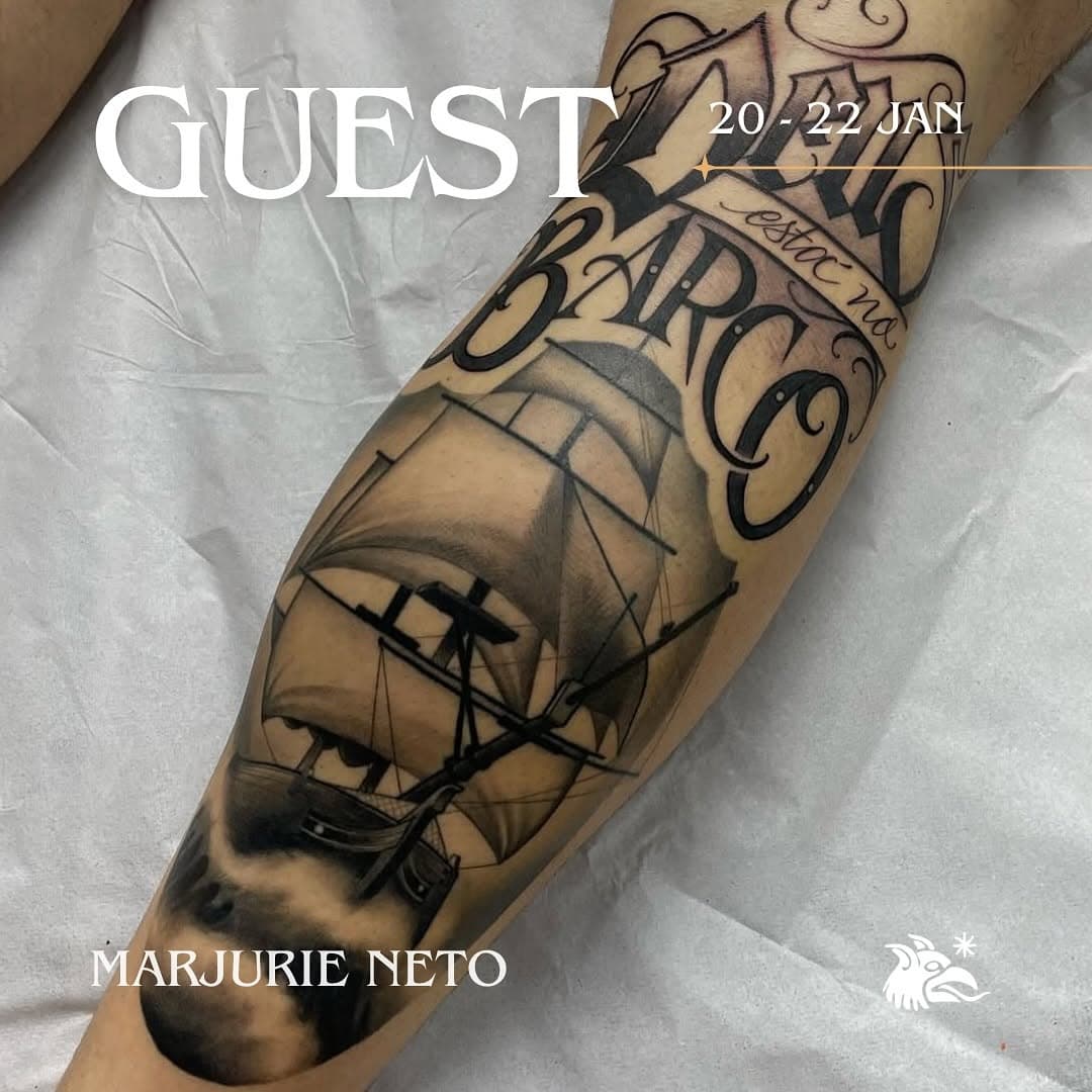 • Guest • Vamos receber o @marjurieneto aqui no estúdio entre os dias 20 e 22 de Janeiro, confira os trabalhos dele no perfil e agende sua tattoo diretamente com o artista.

Ele trabalha com o estilo Lettering freehand e realismo.

#lettering #tattoorj #tatuagemriodejaneiro #letteringtattoo #freehand #freehandtattoo