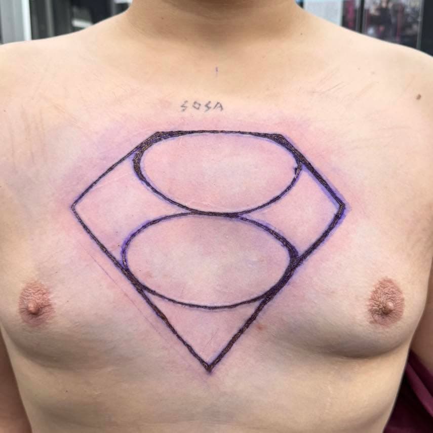New branding by Eve 😃#mayamodification #branding #scarification #comic #book #comicbook