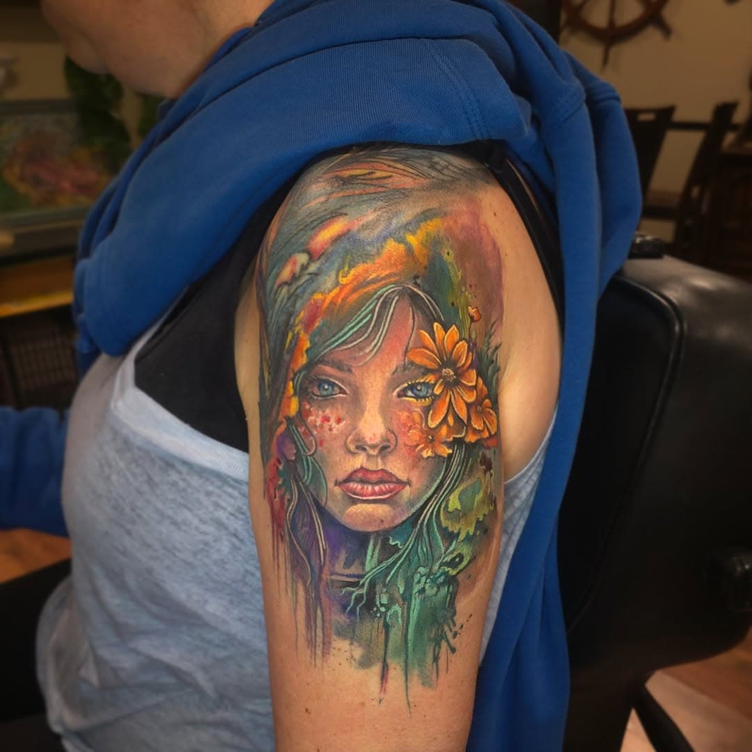 Added this lady face to some existing watercolor stuff
.
.
.
.
#canandaigua #canandaigualake #fingerlakes #flx #wny #cny #newyork #flcc #follow #rochestertattoo #rochester #syracuse #buffalo #585 #tattoo #tattooart #bodyart #skinart #skinartmag #ink #inked #inkstagram #inkmaster #tattooartist #tattoostudio #theprivateer #privateertattoolounge #ifixboringskin