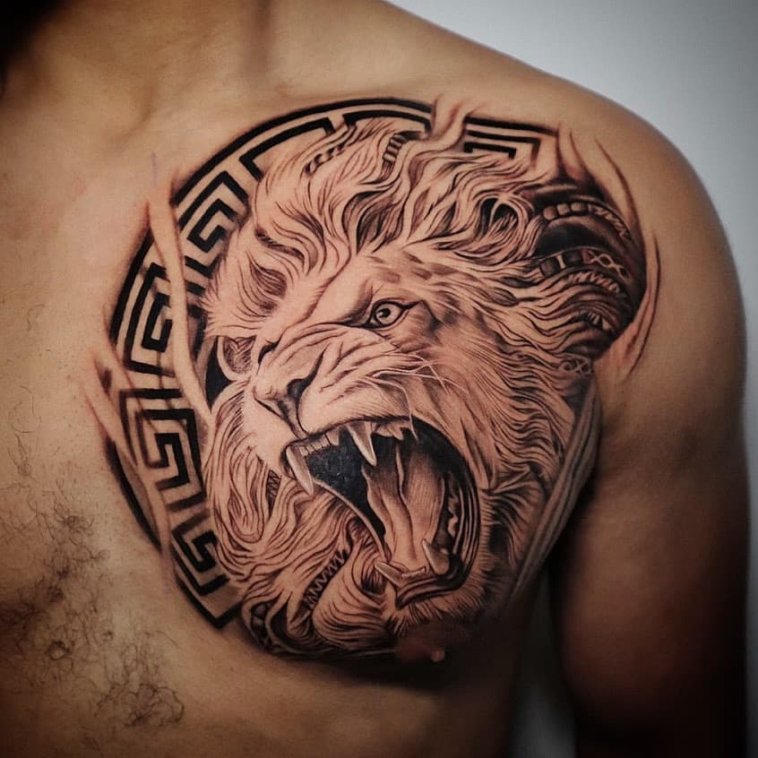 Lion 🦁 by Jay @jayxink 
Thank you @cassius_10_ for your trust 🙏🏼

Books Open | Jan - Mar '25
To book email us at info@inklivingcolor.com, DM or call us at 647-350-4010

#liontattoo #heartofalion #heartofalion🦁 #tattooideas #chesttattoomen #inkedmen #inkaddict #inkartist #torontotattooshop #tattooartist #inkedlife #toronto
