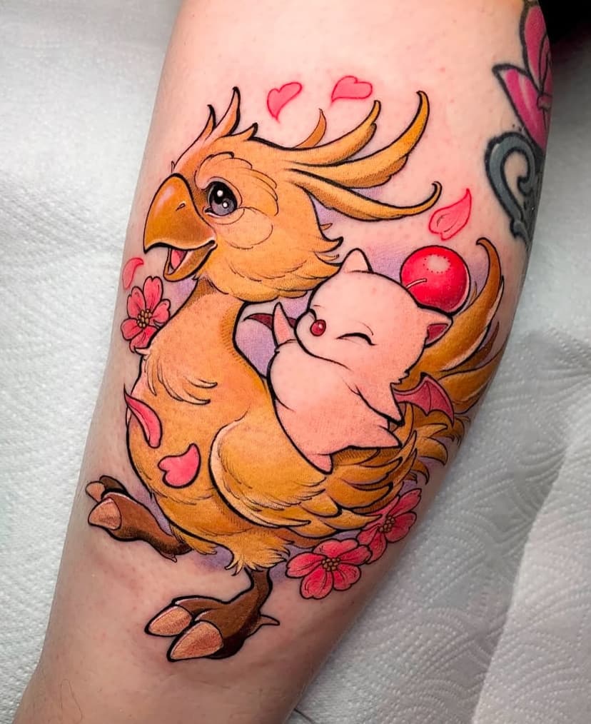 R E S I D E N T  A R T I S T ✨ @jessica_penfold 

Chocobo & Moogle piece by Legacy Artist Jess! Jess is now taking bookings for January and February in Melbourne, Aus 🫶🏻 We’re super sad to see her leave but excited to see what she gets up to across the pond!

#moogletattoo #chocobotattoo #melbournetattoo