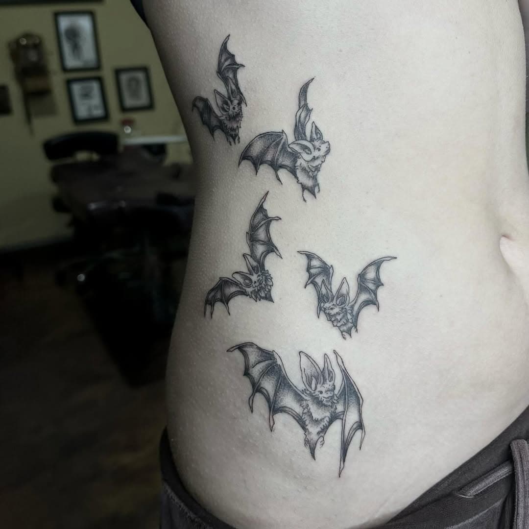 I’ll never get tired of doing bats on you guys 🥰
Can’t believe I forgot to post this from a week or two ago

___________________________________________________
#tattoo #tattooartist #artist #bat #battattoo #bats #blackandgrey #blackandgreytattoo #neotrad #neotraditionaltattoo #stippletattoo #femaletattooartist #womantattoo #atl #atlanta #atlantatattooartist