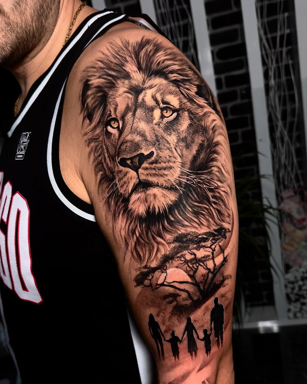 - LION and Family - 
Artist: @badass.tattoo 

WELCOME to @blackhouse_ink_side 🖤

WE WORK NON STOP💪🏻
📍SiDE, Turkey🇹🇷

#liontattoo #coveruptattoo #tattoolion #tattooformen #tattooist #tattoocover #tattoocoverup #tattooturkey #tattooart #tattoo2me #tattooanimal