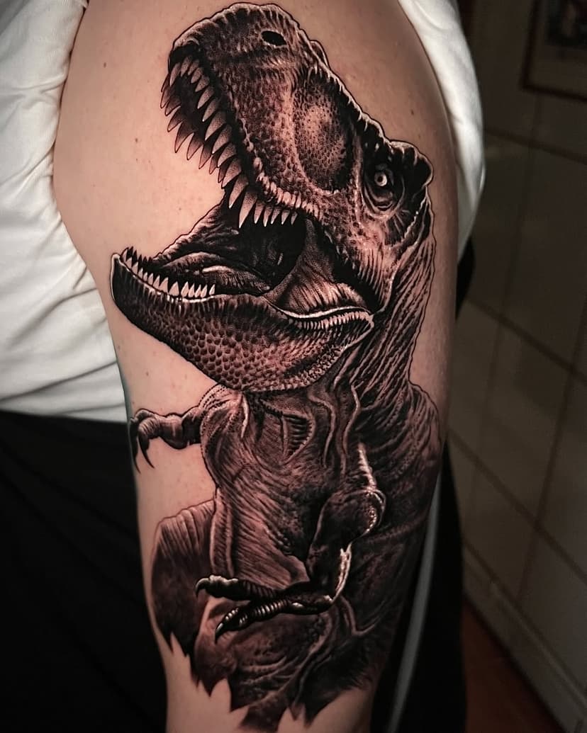 🦖T-Rex, brazo completo lleno de dinosaurios en progreso, ponto subire más 🦕🦖
Sponsor: @pepax.official 

#dinosaur #dinosaurs #dino #trex #pepax #pepaxlance #pepaxcartridge #cantabria #santander