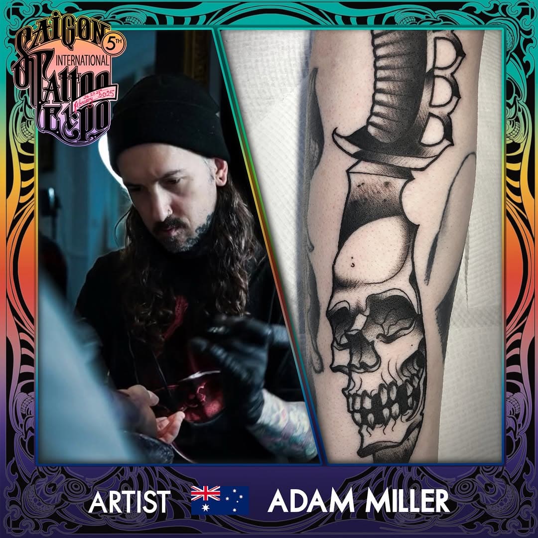 🔥 Welcome Artist 𝐀𝐝𝐚𝐦 𝐌𝐢𝐥𝐥𝐞𝐫 🇦🇺 will be attending 𝐒𝐚𝐢𝐠𝐨𝐧 𝐈𝐧𝐭𝐞𝐫𝐧𝐚𝐭𝐢𝐨𝐧𝐚𝐥 𝐓𝐚𝐭𝐭𝐨𝐨 𝐄𝐱𝐩𝐨 𝟐𝟎𝟐𝟓! 🔥
👉🏻 Direct 𝐀𝐫𝐭𝐢𝐬𝐭 @millhaustattoo now for booking!

𝐒𝐆𝐓𝐄 𝟐𝟎𝟐𝟓 is excited come Artist 𝐀𝐝𝐚𝐦 𝐌𝐢𝐥𝐥𝐞𝐫 a talented artist from Australia. Artist 𝐀𝐝𝐚𝐦 𝐌𝐢𝐥𝐥𝐞𝐫 is set to bring inspiring and impressive works to 𝐒𝐆𝐓𝐄 𝟐𝟎𝟐𝟓.

Let's experience a world-class tattoo festival at 𝐒𝐆𝐓𝐄 𝟐𝟎𝟐𝟓!
⏰ Date: February 26-27-28, 2025
📌 Venue: Riverside Palace, 360 Ben Van Don, District 4, Ho Chi Minh City, Vietnam
__________________
For more information, please contact us via:
📞 𝗛𝗼𝘁𝗹𝗶𝗻𝗲: 0345.58.6789
📩 𝗜𝗻𝗯𝗼𝘅 𝗙𝗯: 𝗦𝗮𝗶𝗴𝗼𝗻 𝗧𝗮𝘁𝘁𝗼𝗼 𝗘𝘅𝗽𝗼
📩 𝗜𝗻𝘀𝘁𝗮𝗴𝗿𝗮𝗺: @saigontattooexpo
✉️ 𝐄𝐦𝐚𝐢𝐥: saigontattooexpo@gmail.com

#Saigontattooexpo2025
#Saigoninternationaltattooexpo2025
#Saigontattooexpo
#Danisnguyen
#Saigonink
#tattoovietnam
#Herus
#Jessyen
#Horiyentattoo
#Zhushi
#Vieink